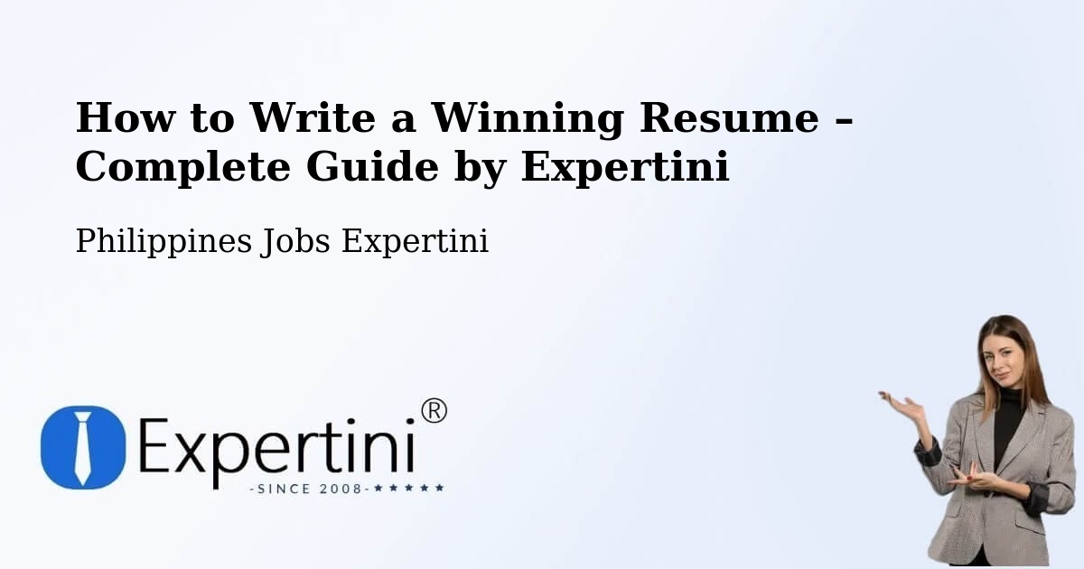 Resume Writing Guide for Job Seekers – Polloc - Polloc, Philippines Jobs Expertini